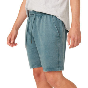 Short de survêtement en coton éponge français vintage de haute qualité, décontracté, pour hommes, maille solide délavée à l'acide, séchage rapide, OEM - Product Image 2