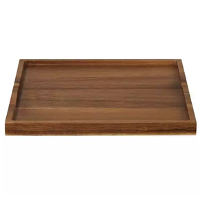 Bandeja de té y café de madera con forma rectangular rústica al por mayor, bandeja de servicio decorativa de color personalizado/localizador para el hogar, regalo de boda de lujo - Product Image 4