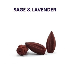 Natural Sage & Lavender Bullet <b>Backflow</b> <b>Incense</b> <b>Cones</b> Wholesale Supply at Leading Price ( Red ) - Product Image 1