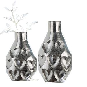MS INC Aluminium Floor <b>Vases</b> Gold Finish with <b>set</b> of 2 for Home Office And wedding Decoration - Product Image 2