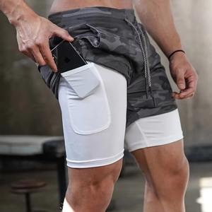 Pantalones cortos de entrenamiento atlético para hombre, de secado rápido, transpirables, ligeros, duraderos, cómodos, para gimnasio, trotar, ropa deportiva - Product Image 6