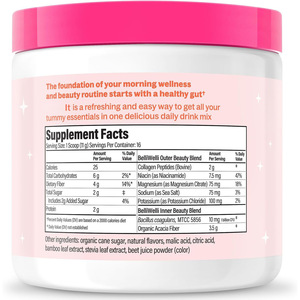 OEM/ODM Polvo Diario de Fibra Natural y Probióticos, Suplemento de Salud Personalizado, Certificado GMP, 24 Meses de Vida Útil - Product Image 2