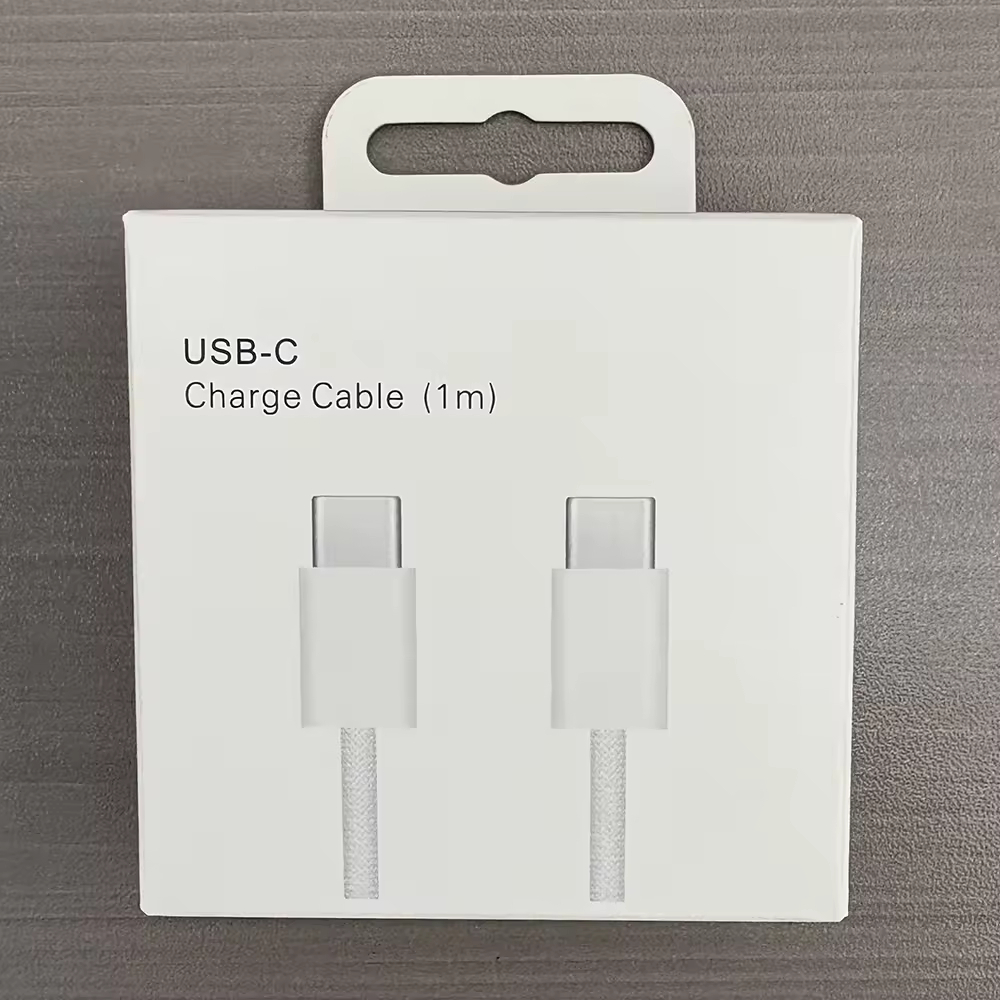 Cable trenzado de 60W con empaque en caja