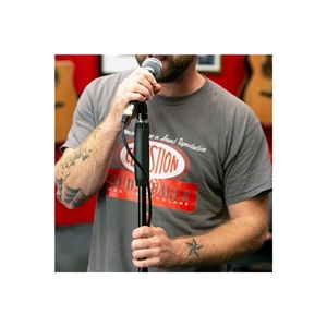 QUIK LOK - A/988 BK EU, Soporte de Micrófono con Base de Hierro Fundido, Ajuste de Altura con Una Mano 104-156,6 Cm, 4,8Kg, Negro - Product Image 4