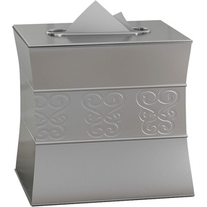 Vente chaude Unique Argent Métal Serviette Boîte Salle De Bains Porte-Mouchoirs Décoratifs pour La Maison et Hôtels Restaurants - Product Image 3
