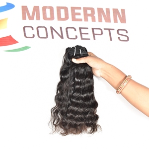 Venta al por mayor de pelo ondulado natural virgen brasileño crudo sin procesar cutícula alineada mejor precio paquetes extensiones de cabello humano - Product Image 2