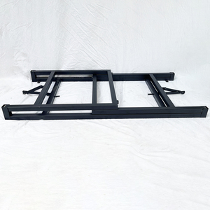 Patas Metálicas Plegables de Estilo Industrial para Mesas de 120x60x75cm, Patas de Acero Inoxidable para Muebles de Café, Comedor, Cocina, Gimnasio CHB68048 - Product Image 5