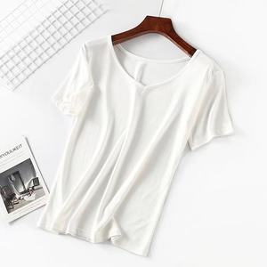 Logotipo personalizado 65 Poliéster 35 Camiseta de algodón Logotipo estampado Camiseta de cuello redondo Diseños deportivos lisos Camiseta para hombres - Product Image 2