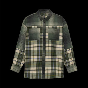 Chemise en flanelle classique pour hommes CheckPattern Cotton Casual Long Sleeve Wear - Product Image 2