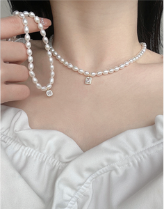 Collier en perles véritables fait à la main avec fermoir en argent sterling Bijoux fins de haute qualité - Product Image 6