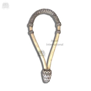 Bosal cheval tressé à la main très durable en cuir brut pour la vente en gros équestre - Product Image 5