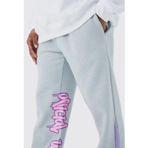 กางเกงแฟชั่นบานลําลองผู้ชายใหม่ที่กําหนดเอง / คุณภาพดีที่ดีที่สุดสีธรรมดาทํามือผู้ชายกางเกงวอร์มบาน - Product Image 3