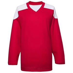 Maillot de hockey sur glace personnalisable pour homme, en polyester respirant, à séchage rapide, à manches longues, surdimensionné, avec impression par sublimation du logo - Product Image 1