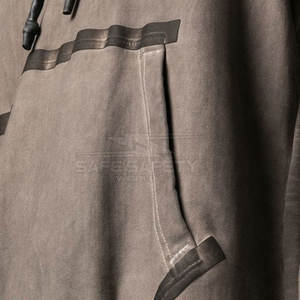 เสื้อฮู้ดผู้ชายกันลมพิมพ์ลายดิจิตอลผ้าฟลีซกันลมฤดูหนาว - Product Image 5