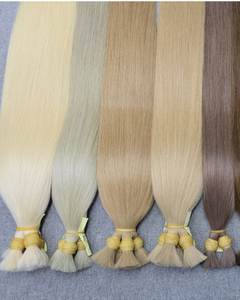 Extensiones de cabello a granel 100% Cabello humano vietnamita crudo Cabello liso Color Rubio Color marrón - Product Image 6