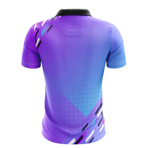 Todo estampado verano moda elástico manga corta Golf para POLO camiseta Casual transpirable secado rápido Jersey Material - Product Image 6