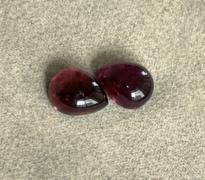 Rubelita natural turmalina pera cabujón forma facetada piedras preciosas sueltas anillos de Color rojo collar pendientes fabricación de joyas - Product Image 3