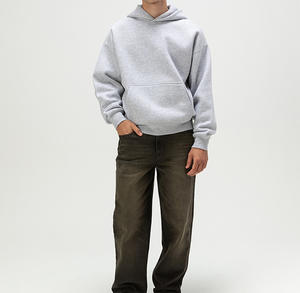 Sudadera con Capucha de Felpa Gruesa de Alta Calidad, 360 Gramos, Mezcla de Algodón, Talla Grande, Transpirable, para Hombre, Forrada para Invierno - Product Image 6