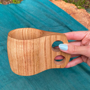 Tasses de service à thé et café en bois au dernier design unique Logo personnalisable en bois fini bois produit maison cuisine but déco - Product Image 3