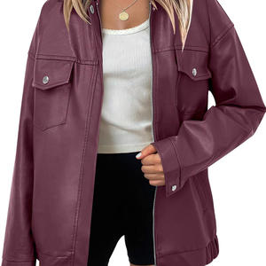 Chaquetas de Cuero Casuales, Último Diseño, Chaquetas de Moda de Cuero para Mujer, Ropa de Invierno, Chaquetas de Moda de Cuero Hechas a Medida para Mujer - Product Image 1