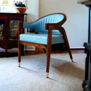 Chaise de salle à manger en bois massif de haute qualité, moderne et confortable, pour la maison, l'hôtel, le restaurant, le café - Product Image 3