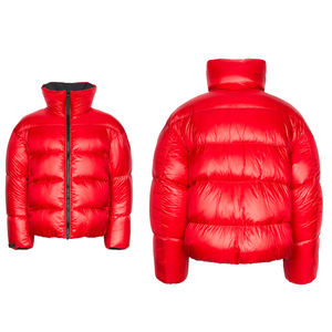 แจ็กเก็ตปลาปักเป้ามันวาวสไตล์ไฮสตรีทพร้อมคอตั้งสำหรับผู้ชายและผู้หญิงฤดูหนาวเสื้อผ้าใส่กลางแจ้งผ้าสภาพใหม่ - Product Image 6