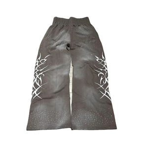 Pantalon de survêtement en molleton 100% coton uni délavé au soleil de haute qualité, surdimensionné, ample, personnalisé, lourd - Product Image 6