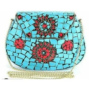 Bolso de mano de Metal para mujer de último diseño, accesorios de moda hechos a mano, bolso de mano de gran calidad con monedero de alto acabado - Product Image 4