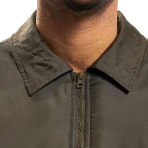 La mejor chaqueta bomber de invierno para hombre de alta calidad hecha a medida de lona, precio barato al por mayor a la venta - Product Image 3