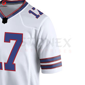 Football T-shirt personnalisé Meilleur vente en gros de vêtements de sport d'été légers Maillot d'uniforme de football américain - Product Image 4