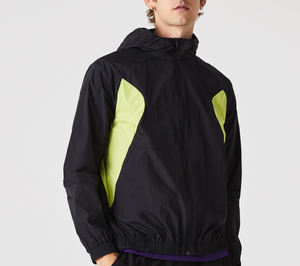 Chaqueta cortavientos impermeable de verano 2025 para hombre, venta al por mayor, bolsillos con cremallera, transpirable, ligera, con capucha, cortavientos de talla grande - Product Image 3