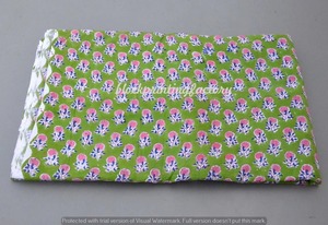 Tela de Algodón 100% Ligera con Estampado Artesanal Indio para Confección de Vestidos, Decoración del Hogar y Ropa para Niños - Se Vende por Yarda - Product Image 4