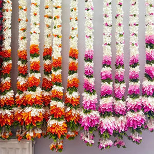 สายดอกมะลิสำหรับตกแต่งที่เป็นมิตรกับสิ่งแวดล้อมของตกแต่งบ้านของตกแต่งบ้านฉากหลังเวทีการตกแต่ง Diwali pooja ทางใต้ - Product Image 1