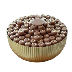 Cuenco de servicio moderno de metal dorado, cuenco de chocolate decorativo de primera calidad para bodas y eventos, plato de regalo de chocolate - Product Image 1