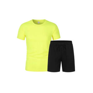 เซ็ตชุดออกกำลังกายสำหรับเด็กกางเกงขาสั้นสำหรับใส่เล่นกีฬาวิ่งป้องกันแสงสะท้อนสองชั้นฉลากส่วนตัวได้ในฤดูร้อน - Product Image 1
