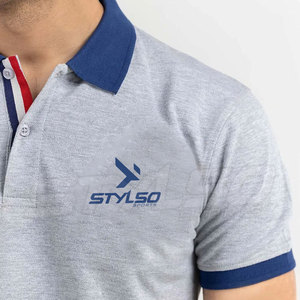 2022เสื้อโปโลคอตั้งสำหรับผู้ชาย, เสื้อผ้าถักผ้าคอตตอนผ้าโพลีเอสเตอร์แฟชั่นใหม่ - Product Image 6