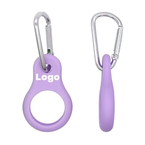 Soporte de botella de agua de silicona con impresión de logotipo personalizado para acampar al aire libre - Product Image 3