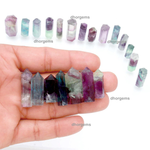 Torre de Cristal de Fluorita Arcoíris, Piedra Natural con Forma de Fuegos Artificiales, Obelisco de Gemas Naturales, Decoración Energética Curativa, Colección de Torres de Cuarzo - Product Image 1