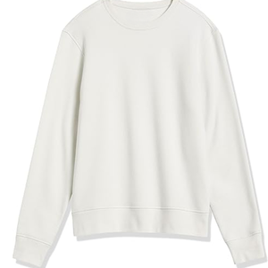 Sweat-shirt ample à col rond de couleur unie et à manches longues pour hommes pulls en tissu imprimé d'usine personnalisés pour le commerce extérieur - Product Image 2