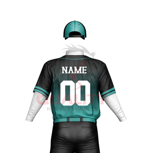 Ensemble maillot et pantalon de baseball sublimés logo personnalisé inclus tissu évacuant l'humidité coutures durables conçues pour le confort - Product Image 3