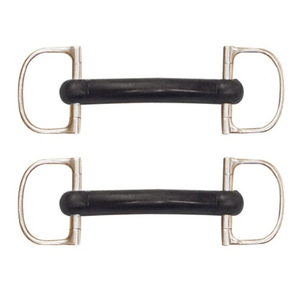 Broca de boca Mullen de goma suave de alta calidad, equipo de equitación de acero inoxidable, brocas de entrenamiento de tachuelas ecuestres - Product Image 3