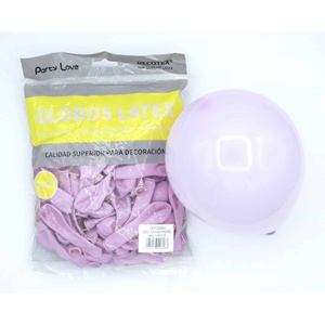 Palloncini in Lattice Party Love 12cm Fucsia Pastello 100pz Confezione Decorazioni per Feste - Product Image 1