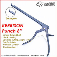 Kerrison Rongeurs Manual Baja Tahan Karat 7 inci 10 Buah. Set (1mm-5mm) 45 buah Instrumen Neuro Spine Bite Bersertifikasi CE ISO