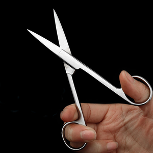 Ciseaux droits en acier inoxydable dentaire chirurgical médical 12.5cm manuel léger de haute qualité - Product Image 3