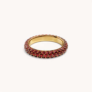 แหวนกำมะหยี่ชุบทองคำสีกุหลาบ - เครื่องประดับทรงเรขาคณิตกันน้ำ - Product Image 2