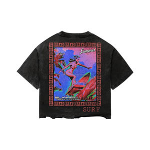 Conjunto de Camiseta y Pantalones Cortos de Verano 100% Algodón para Hombre y Mujer, Estilo Vintage, 2 Piezas - Product Image 6