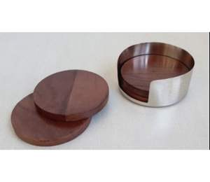 Ensemble de 4 sous-verres en bois imprimés, décoration de table, sous-verres à thé et à café, dernier produit 2026, à prix abordable - Product Image 5