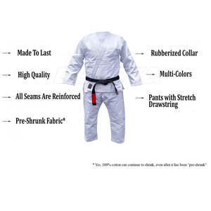 ชุดยูโด BJJ คุณภาพสูง ผลิตจากผ้าฝ้ายอย่างดี สไตล์ใหม่ ชุดศิลปะการต่อสู้ ชุดยูโด BJJ สำหรับขายออนไลน์ - Product Image 2