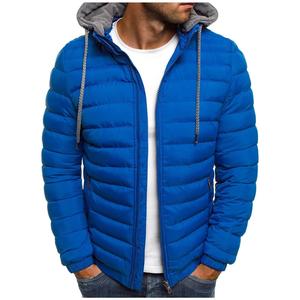 Chaquetas de talla grande para hombre, abrigos acolchados cálidos de invierno, chaqueta cortavientos con cuello alto, ropa de moda personalizada OEM - Product Image 4