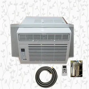 Jendela ac tipe AC ac 220-230V, peralatan rumah tangga merek KRG R410a jendela ac AC pendingin dan pemanas udara pintar